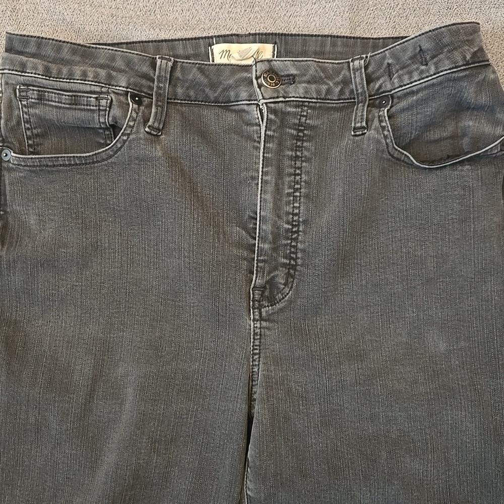 Madewell Charcoal Curvy High-Rise Skinny Jeans Size 32T - Picture 2 of 14